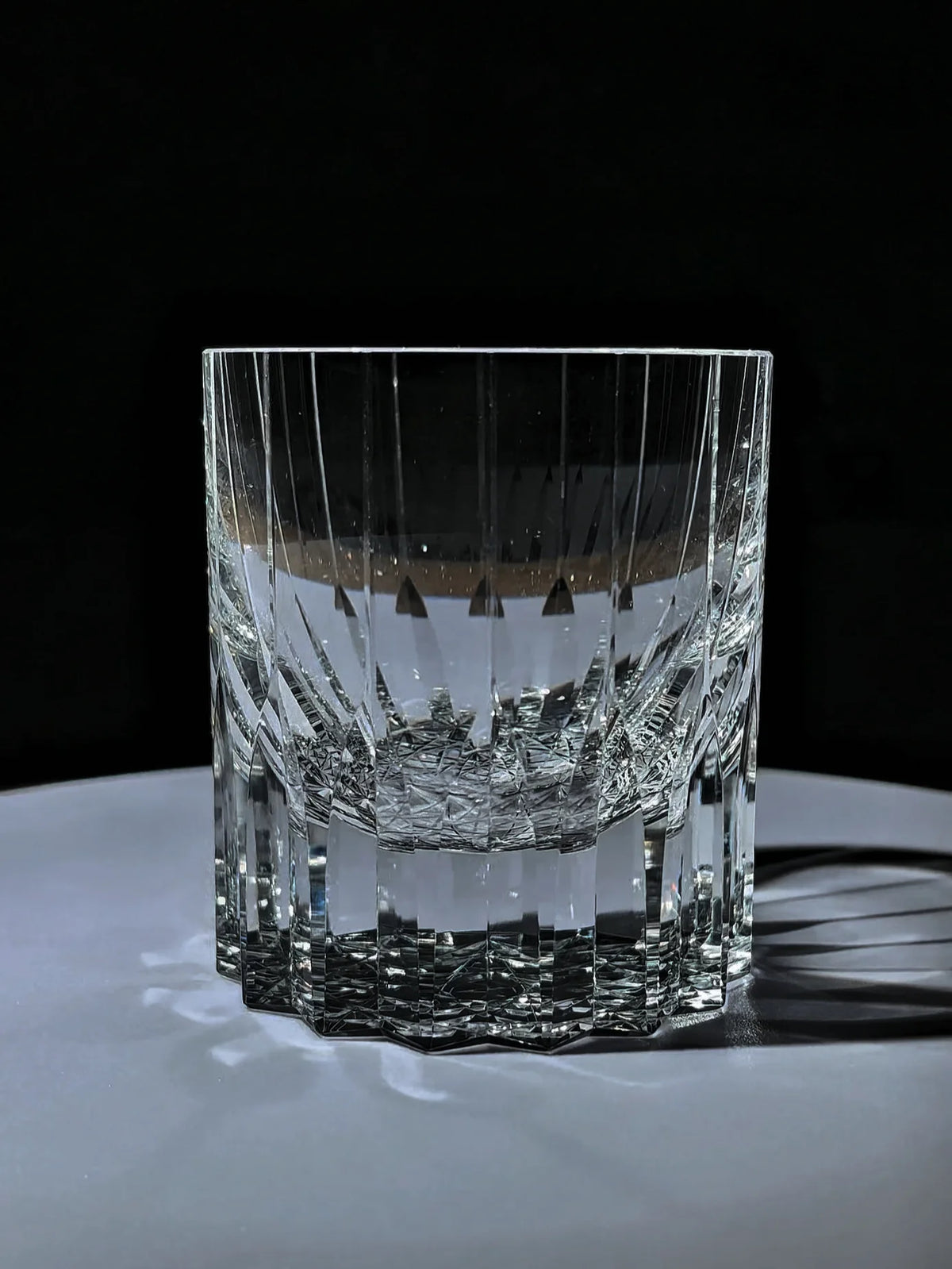 Crystal Hand-made Curved Vintage Glass