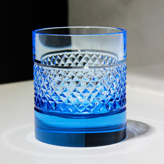Vintage Crystal Carved Cup
