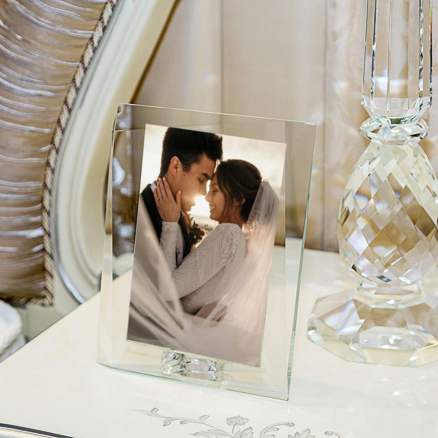 Crystal Picture Frame with Gift Boxed 5" x 7"